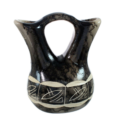 Native American Navajo Horse Hair Wedding Vase JX130505